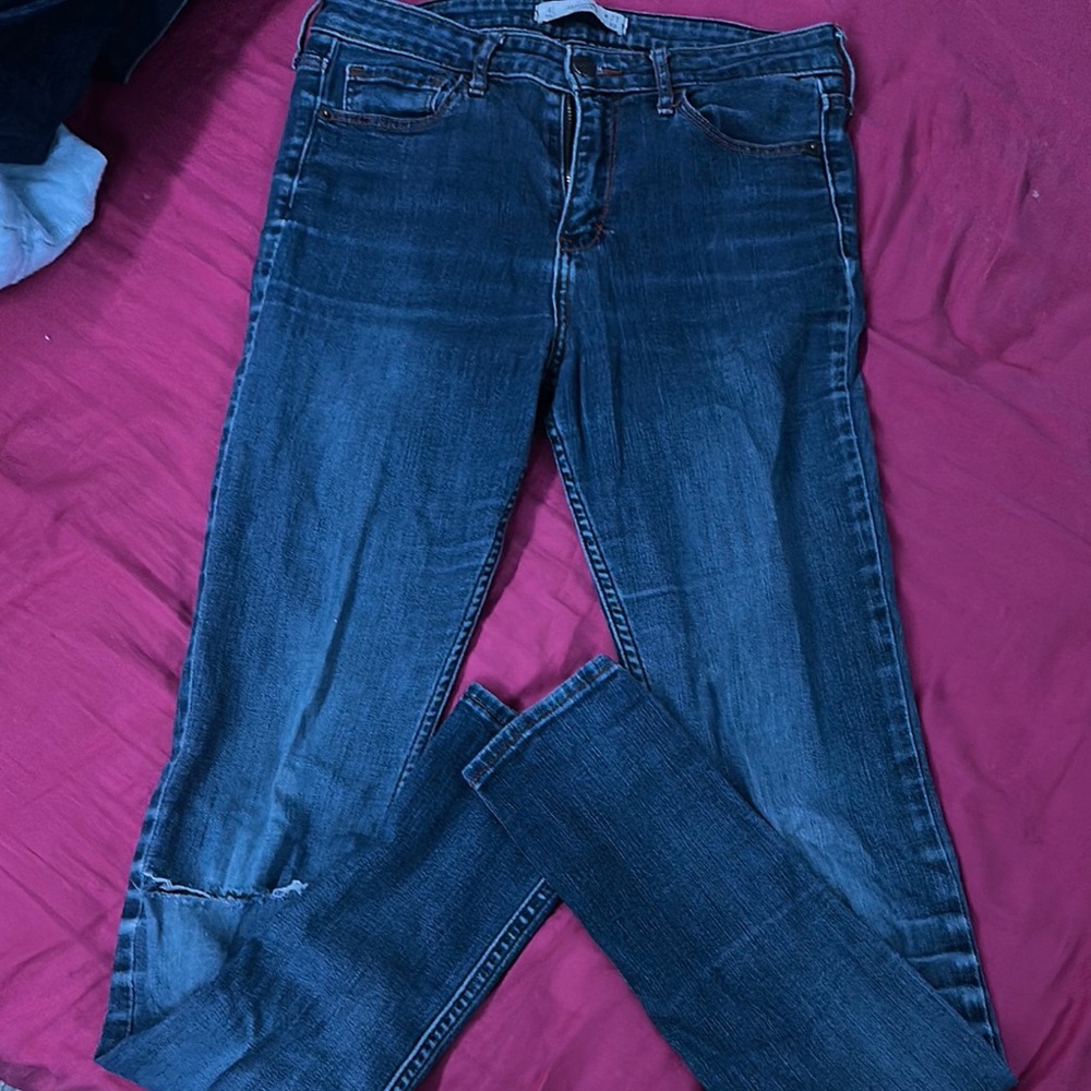 Abercrombie & Fitch Skinny Blue Jeans with Stretch Fit